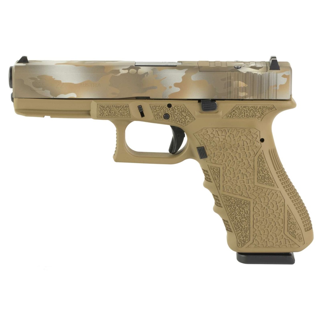 Glock 22 Gen3 40SW 4.49" 15Rds 2 Mags OEM Rail Cerakote FDE Multicam