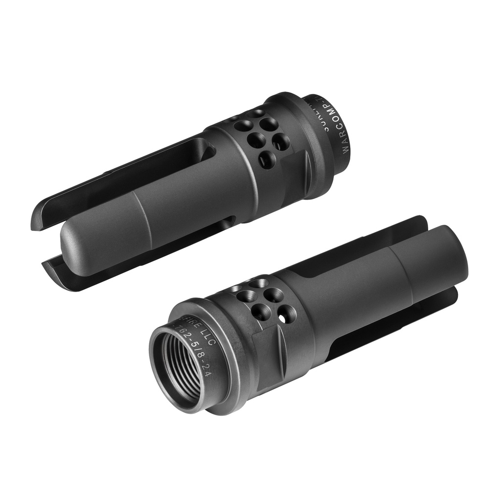 Surefire Warcomp Flash Hider/Suppressor Adapter, 7.62MM, 5/8X24, Black