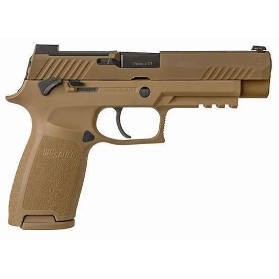 Sig Sauer P320 M17 9mm 4.7" 10Rds 2 Mags Stainless PVD Coyote