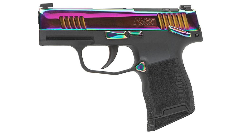 Sig Sauer P365 380 ACP 3.1" Manual Safety 10 Rounds, Rainbow PVD