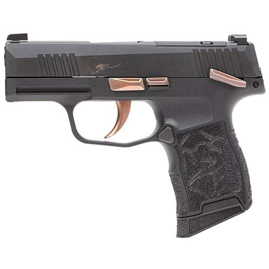 Sig Sauer P365 Rose Handgun .380 Auto 10Rd Magazines (2) 3.1" Barrel Black With Rose Gold