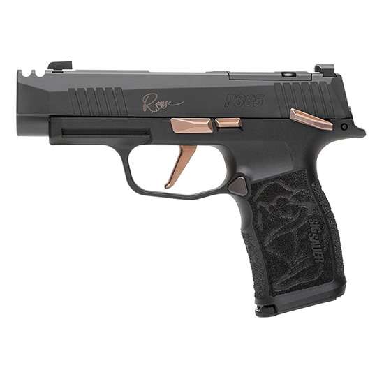 Sig Sauer P365 Rose Handgun 9MM 12Rd Magazines (2) 3.1" Barrel Black With Rose Gold