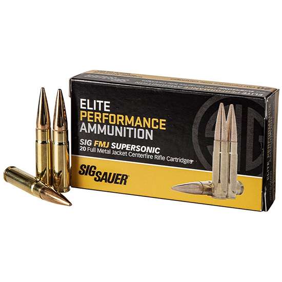 Sig Sauer E300B120 Elite Performance 300 Blackout 125 gr Full Metal Jacket (FMJ) 20 Bx/ 25 Cs