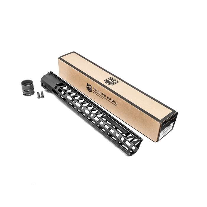 Sharps Bros AR-15 15" Full Top Rail M-LOK Handguard Aluminum Black