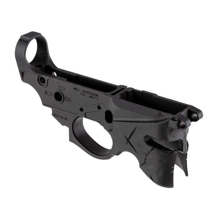 Sharps Bros Overthrow Stripped AR15 Lower Receiver Aluminum Multi-Cal Black