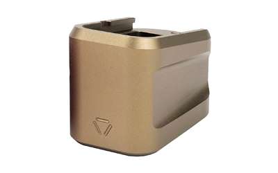 Strike Aluminum Extended Magazine Plate for GLOCK(TM) G19 (9mm) in FDE