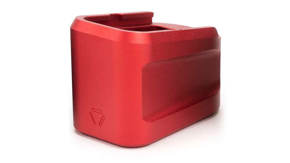 Strike Aluminum Extended Magazine Plate for GLOCK(TM) G19 (9mm) in Red