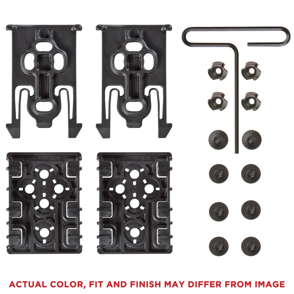 Safariland ELS Platform Kit 2 Male & 2 Female Screws Polymer, Black