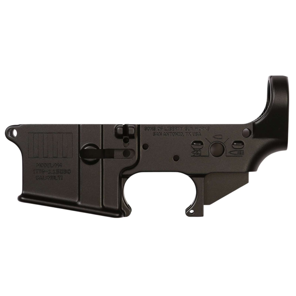 Sons of Liberty Stripped Lower 5.56NATO Anodized, Black