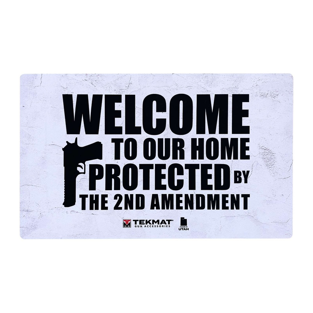 TekMat Door Mat 2nd Amendment 25" x 42" White