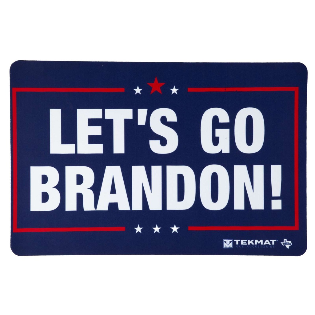 Tekmat Door Mat Let's Go Brandon 25" x 42" Red/White/Blue