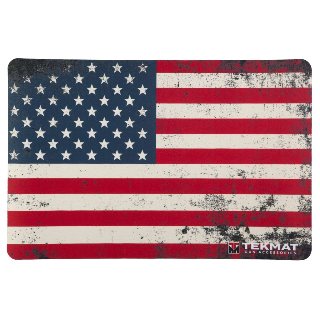 TekMat Old Glory Flag Armorer's Bench Mat 11"x17" Red/White/Blue