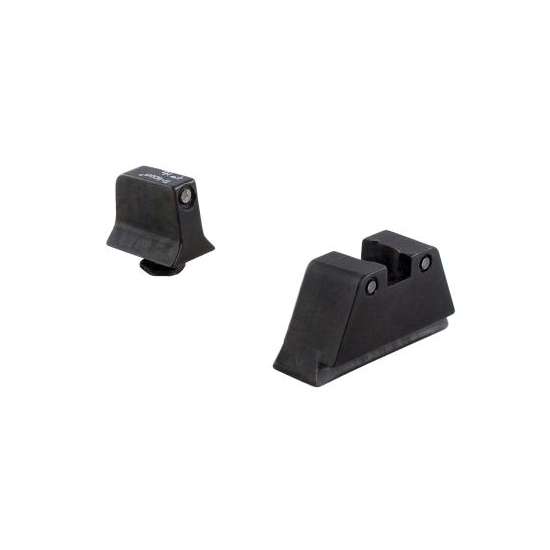 Trijicon Sight Suppressor Set Glock Black Front/Black Rear Green Lamps