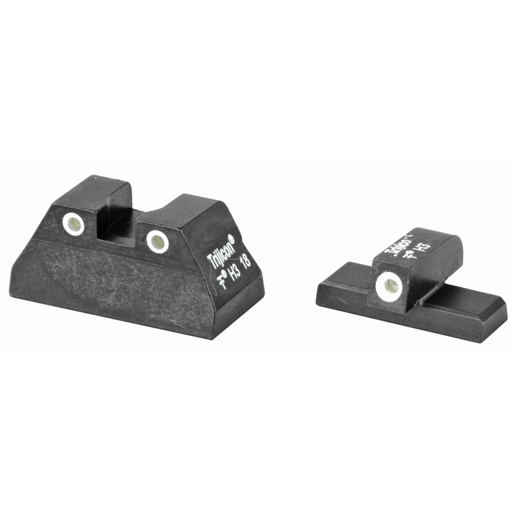 Trijicon Bright & Tough Night Sight Set H&K USP Compact 3 Dot White Outline