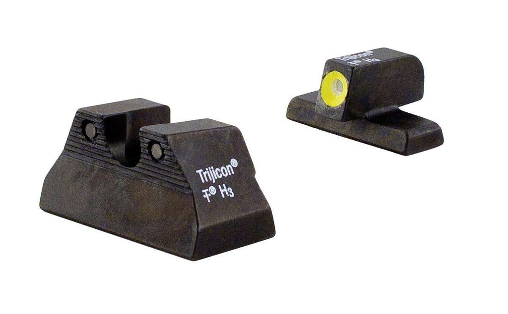 Trijicon HD Night Sights H&K USP Compact Yellow Front 3 Dot Green Tritium