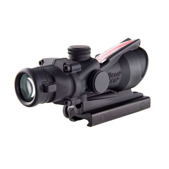 Trijicon ACOG 4x32mm Dual Illum Red Chevron 223 Ballistic Black