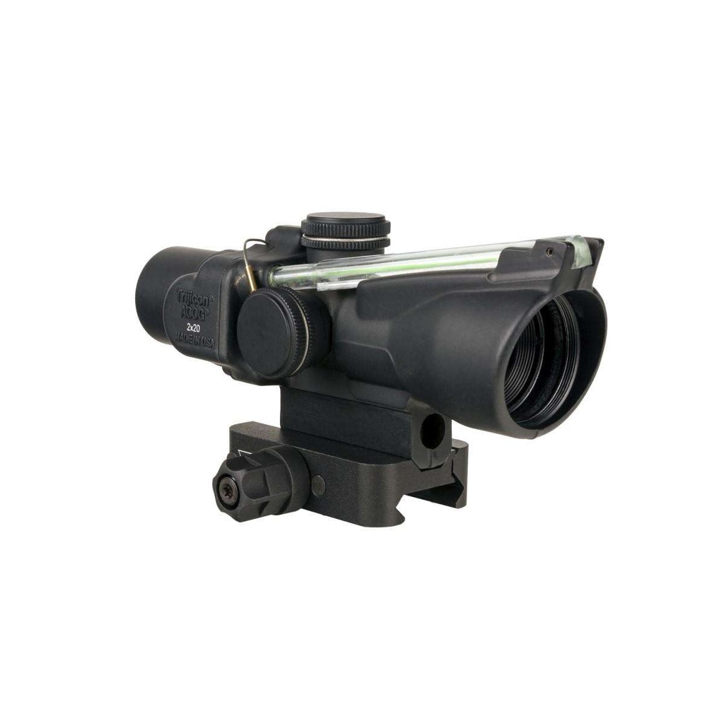 Trijicon ACOG 2X20mm Dual Illuminated Green Crosshair Q-LOC Mount Black