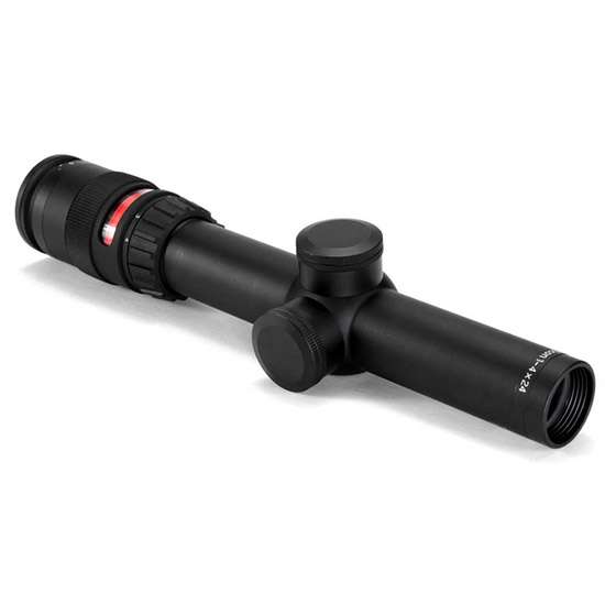 Trijicon AccuPoint Rifle Scope 1-4X24 Red Triangle 30mm Black 