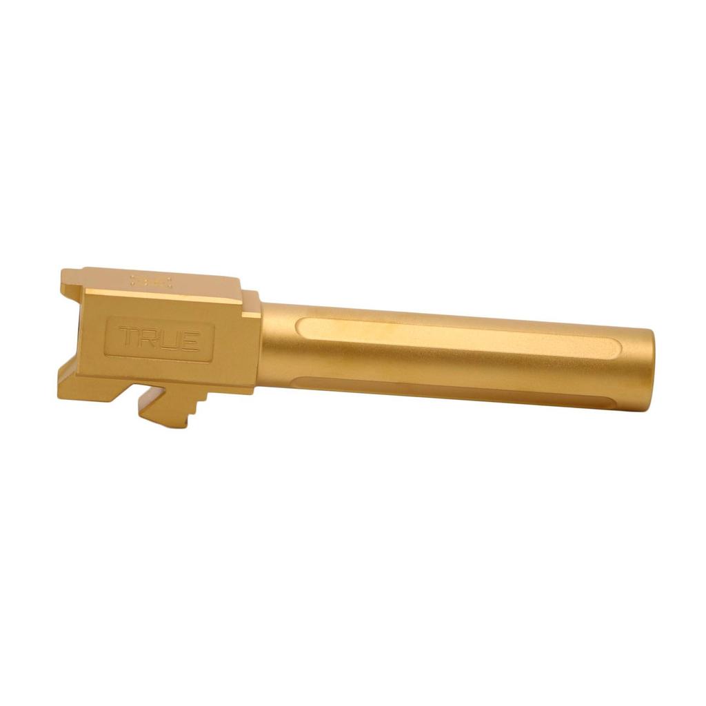 True Precision Glock 19 9MM 4.02" Non-Threaded Barrel, Gold TiN