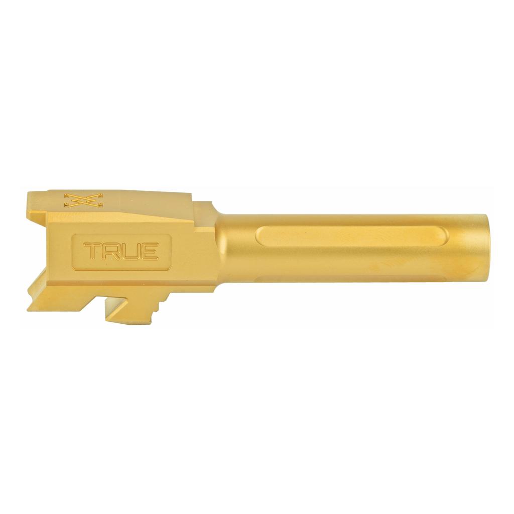 True Precision Glock 43 9MM 3.4" Non-Threaded Barrel, Gold TiN