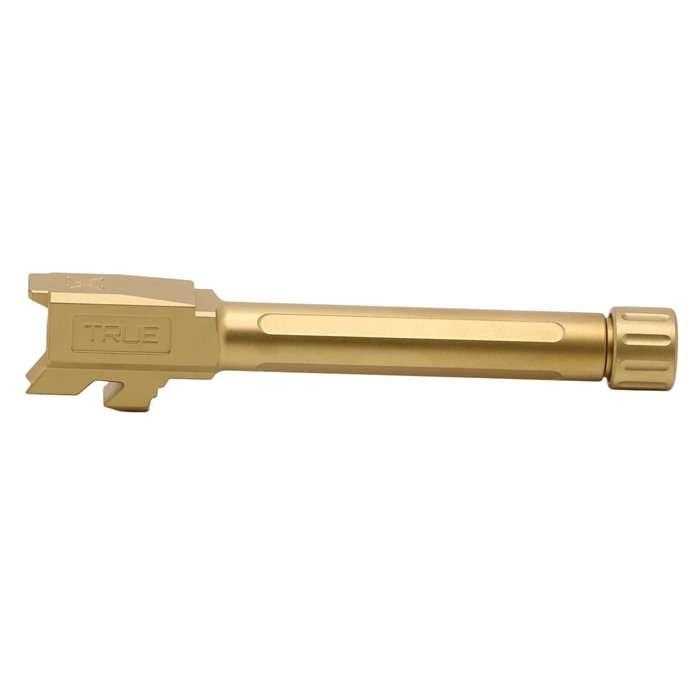 True Precision Glock 48 9MM 4.68" Threaded Barrel, Gold TiN