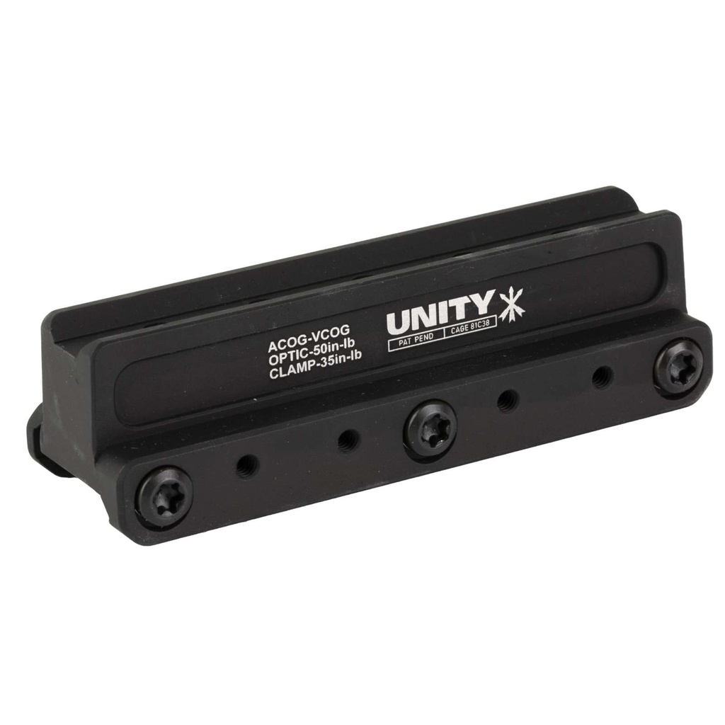 Unity Tactical FAST Red Dot Mount ACOG/VCOG Anodized Black