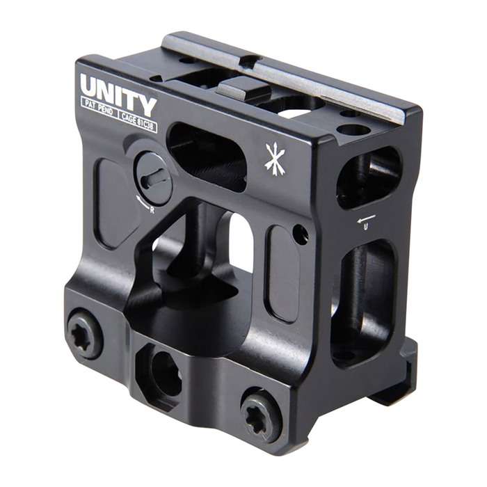 Unity Tactical FAST Micro Red Dot Mount 2.26" T1/T2 Anodized Black