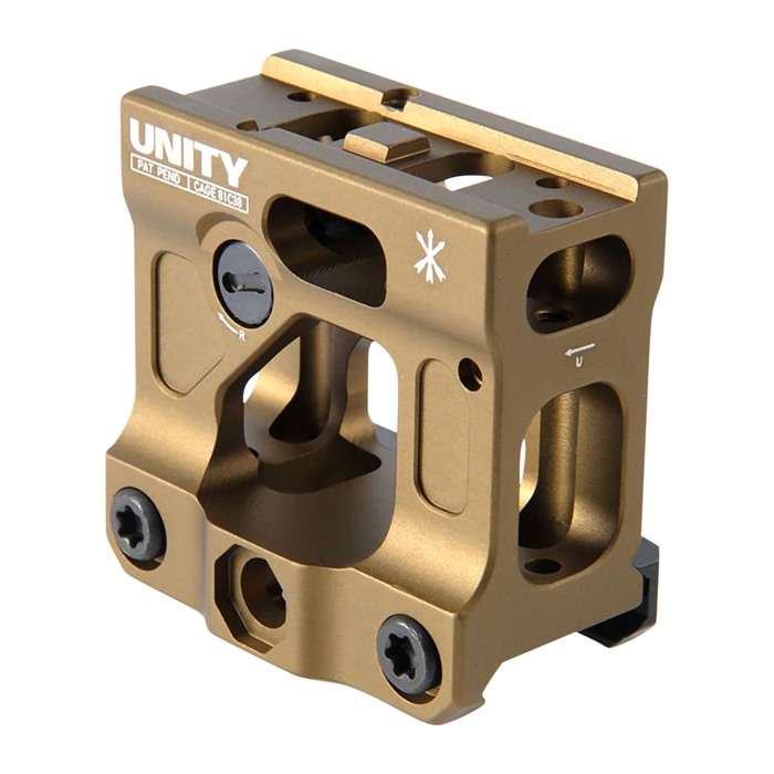 Unity Tactical FAST Micro Red Dot Mount 2.26" T1/T2 Anodized FDE