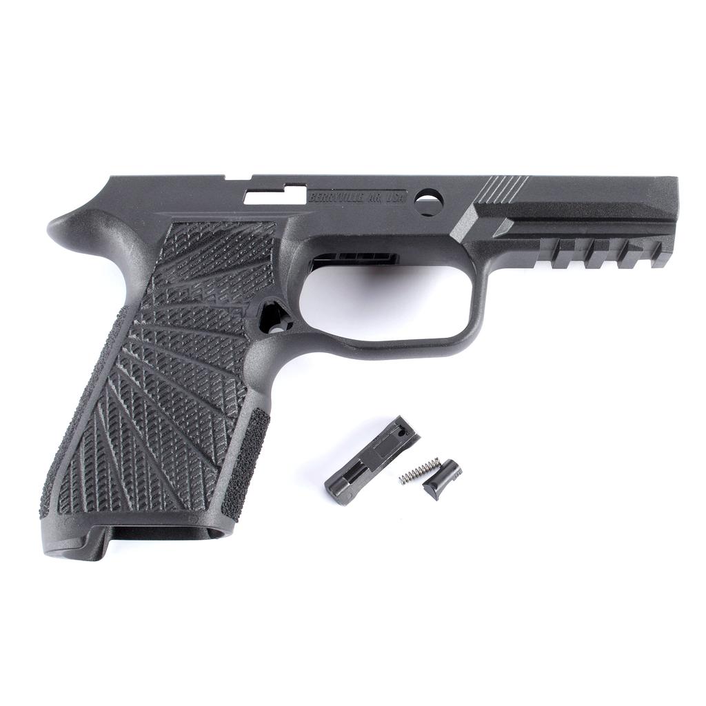 Wilson Combat Compact Size Grip Module for Sig Sauer P320 - No Manual Safety - Black