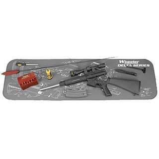 Wheeler AR-15 Maintenance Mat Delta Neoprene 47"x 20" Black