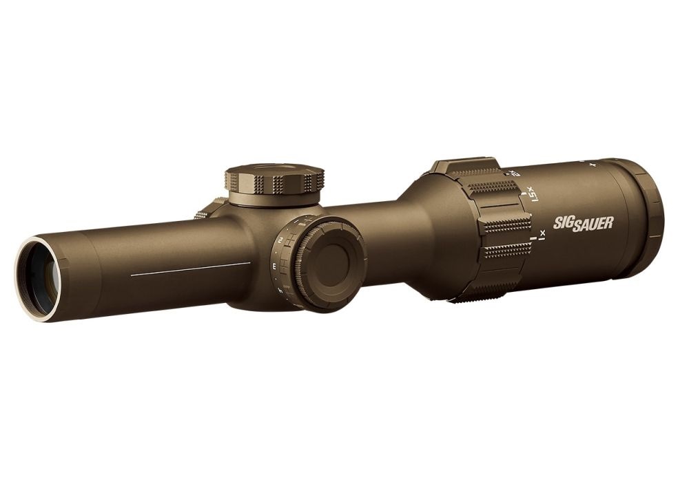 Sig Sauer Tango6T 1-6x24mm 30mm FFP DWLR-556 Ilum Reticle 0.2 MRAD FDE