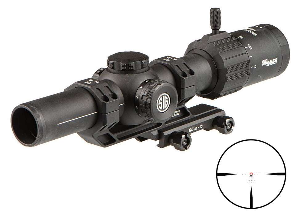 Sig Sauer Tango MRS 1-6X24mm Rifle Scope 30mm Tube Black