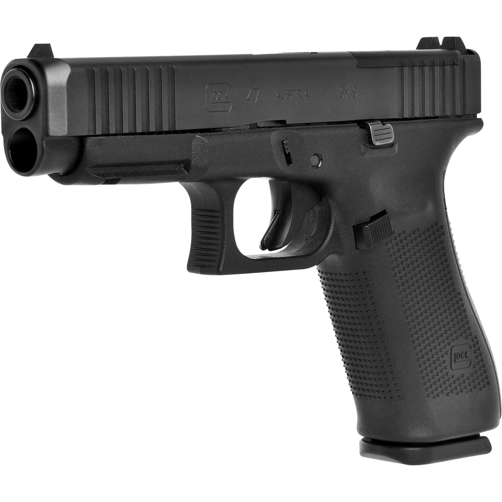 Glock 47 GEN 5 MOS 9MM 4.49" 17 Rounds, Black