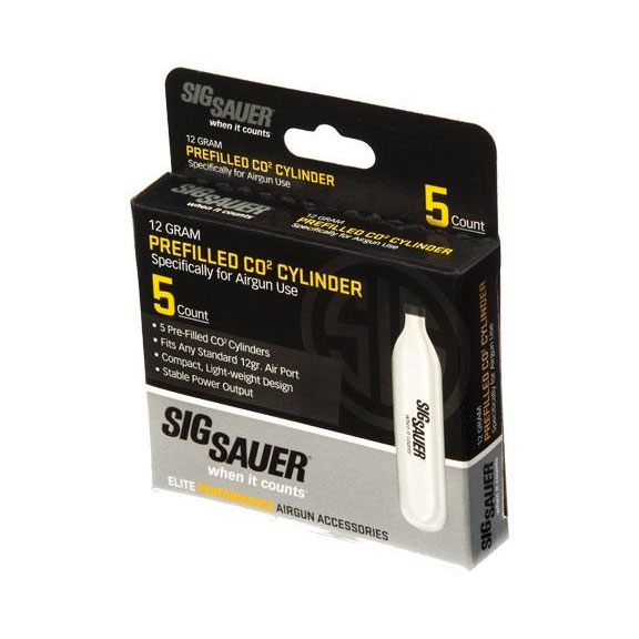 Sig Sauer Prefilled CO2 Cylinder 5 Pack