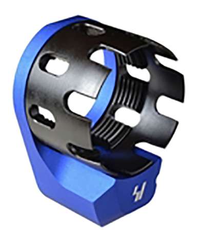 Strike AR Enhanced Castle Nut & Extended End Plate in Blue