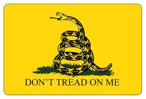 TekMat Original Cleaning Mat Gadsen Flag Don't Tread On Me 11"x17" Yellow