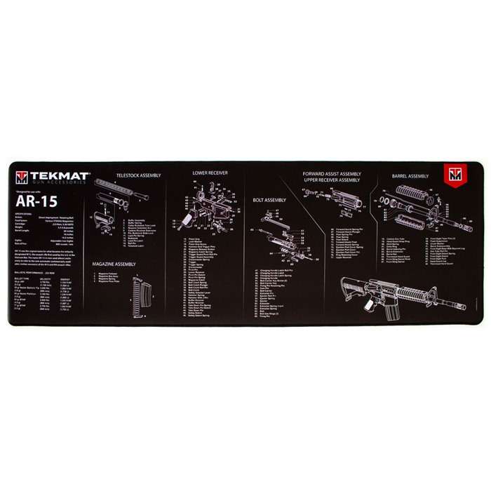 TekMat Ultra Premium Cleaning Mat AR-15 Weapons Platform Design 15" x 44"