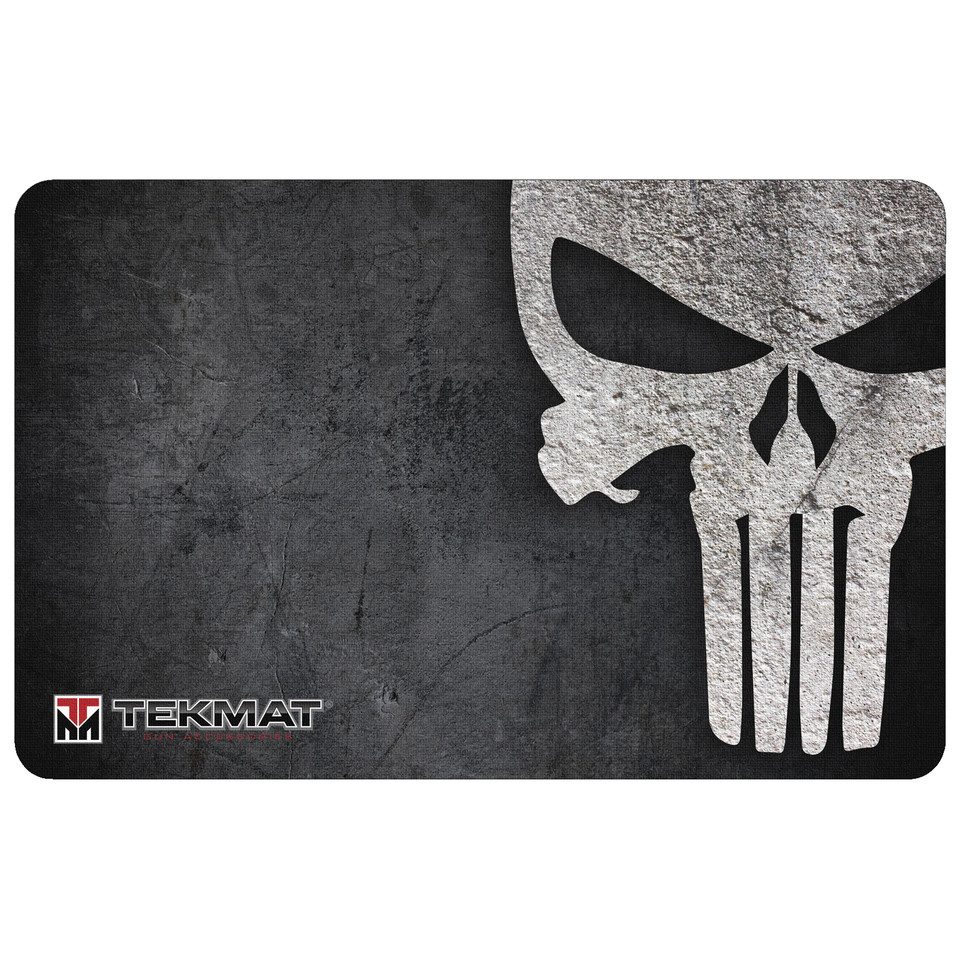 TekMat Door Mat Punisher Skull 25" x 42" Black