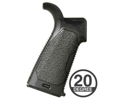 Strike AR Overmolded Enhanced Pistol Grip (20-Degree) in Black