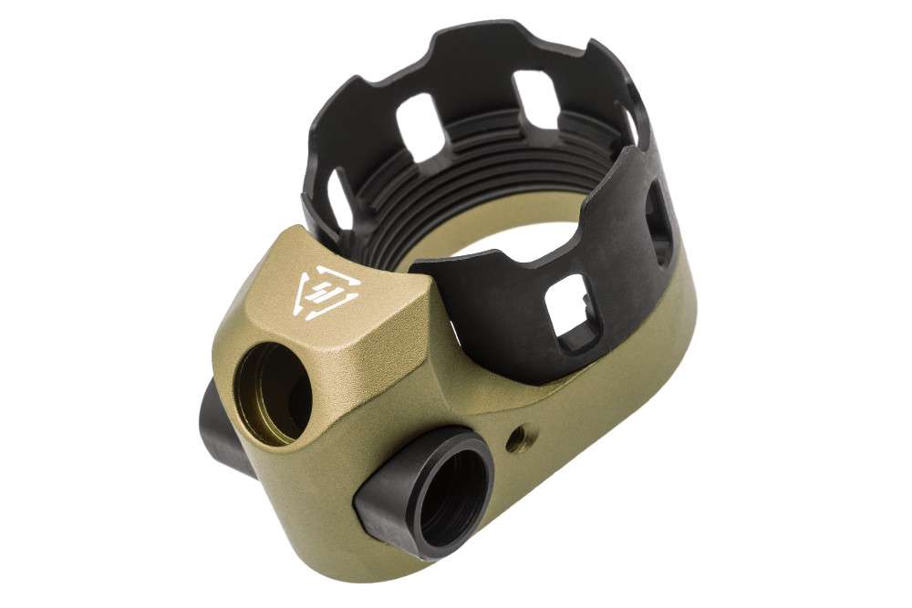 Strike TRIBUS Enhanced Castle Nut & Extended End Plate Version 2 FDE