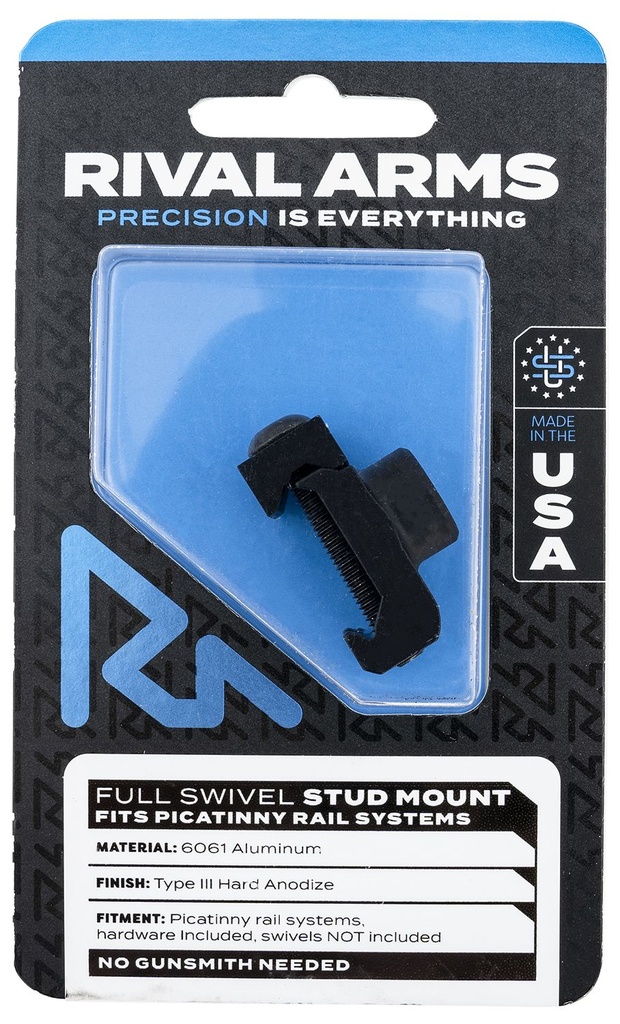 Rival Arms Picatinny Push Button QD Mount Aluminum Black