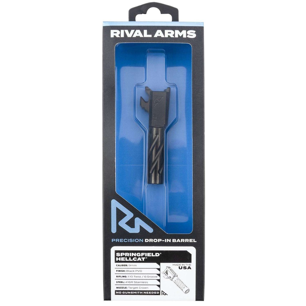 Rival Arms Springfield Hellcat Standard Barrel V1 Stainless PVD Black