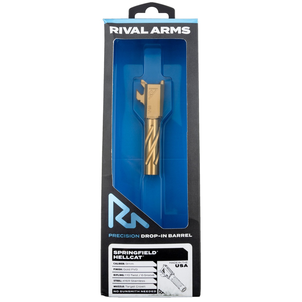 Rival Arms Springfield Hellcat Standard Barrel V1 PVD Gold