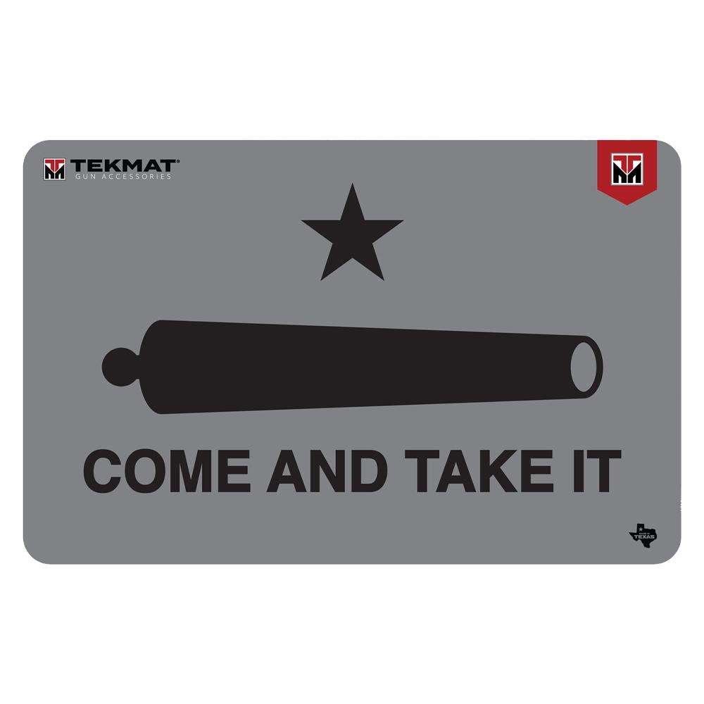 TekMat Come and Take it Cannon Mat 11"x17"  Gray