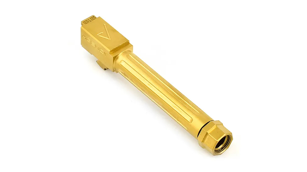 Agency Arms Glock 19 Match Grade Barrel Mid Line Gen 5 Threaded Tin (Gold)