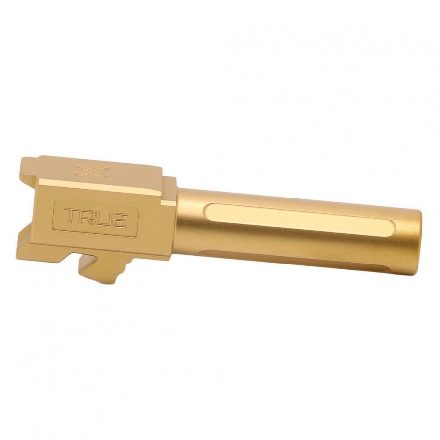 True Precision Glock 26 9MM 3.46" Non-Threaded Barrel, Gold TiN