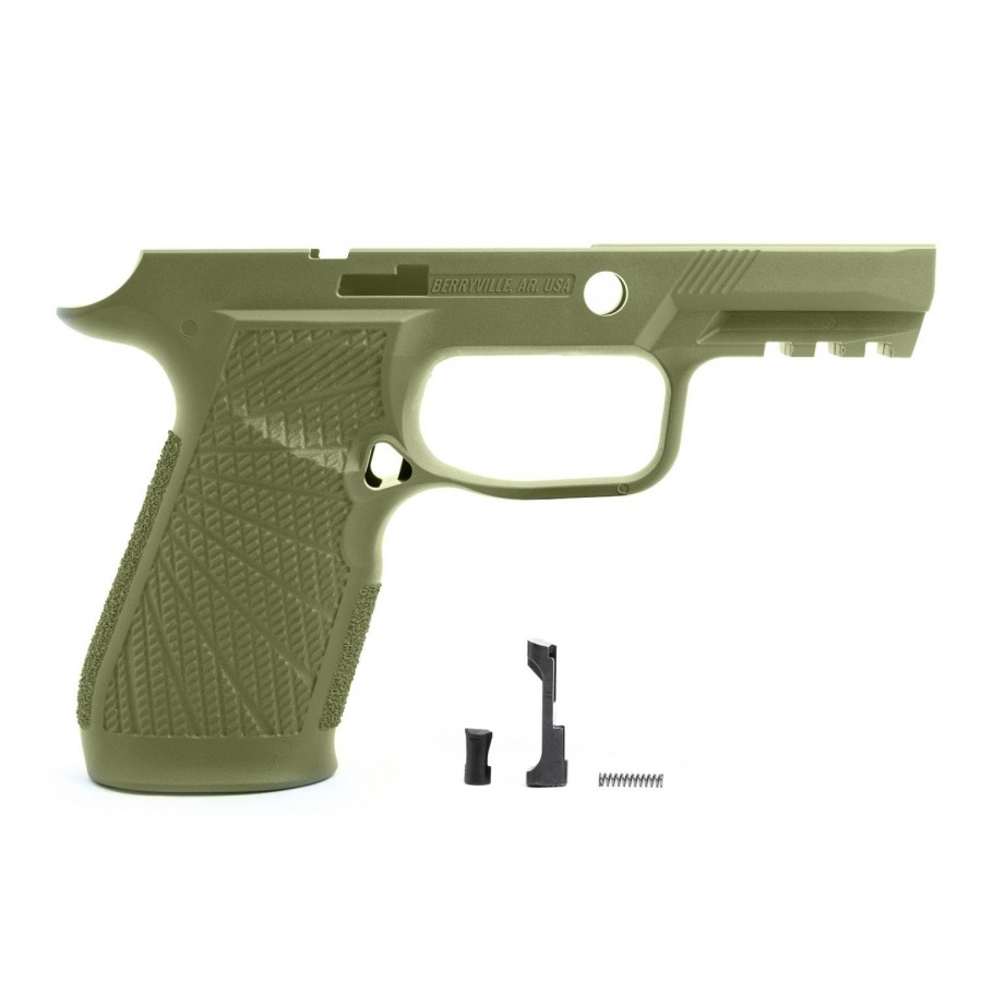 Wilson Combat Carry II Size Grip Module for Sig Sauer P320 - No Manual Safety - Green