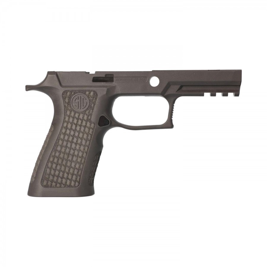 Sig Sauer P320 XCarry 9/40/357 Laser Engraved Stipple LTXG Grip Module Assembly, Medium, Gray