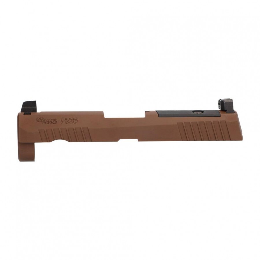 Sig Sauer P320 3.9" 9MM Slide Assembly W/ Suppressor Sights Optic Ready, Coyote Brown