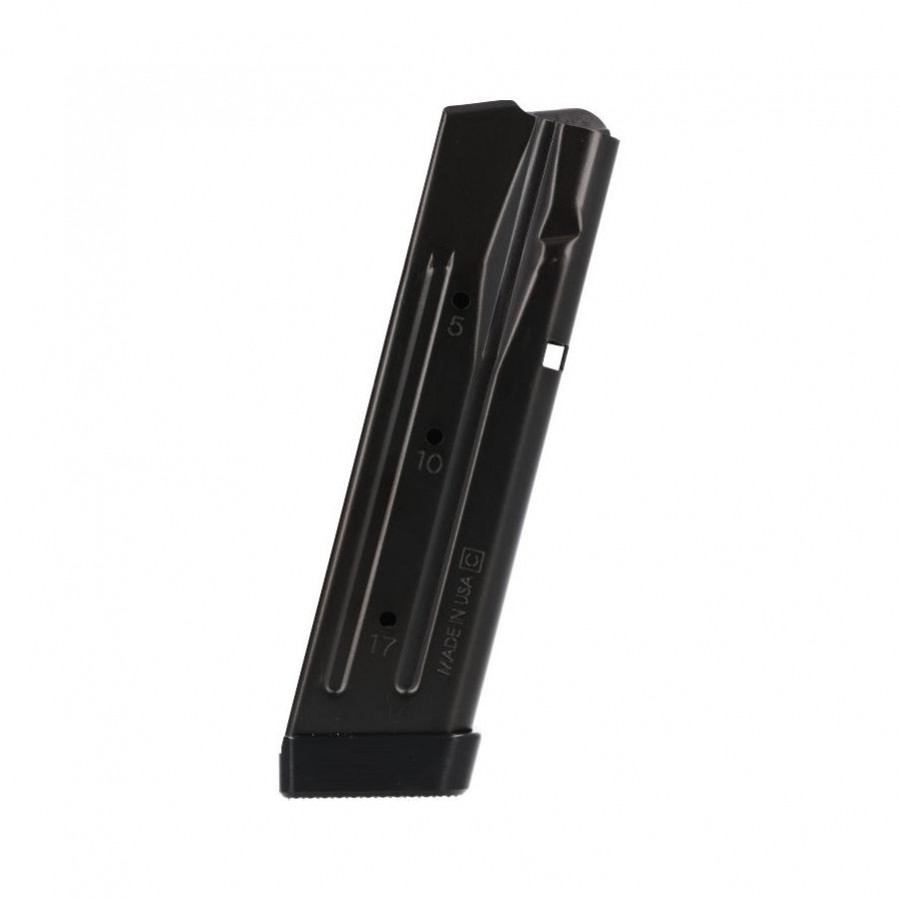 Sig Sauer P320 9MM Full Size Aluminum Baseplate 17 Round Magazine, Black